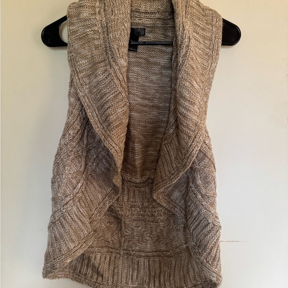 Mandee Tan Women's Knit Cardigan Vest vintage - Picture 4 of 4